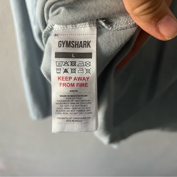 Gymshark Men’s Hybrid Wellness Salt Blur Long Sleeve T-Shirt Size Large - Picture 5 of 5